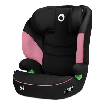 Lionelo - Seggiolino auto LARS i-Size 100-150 cm nero/rosa