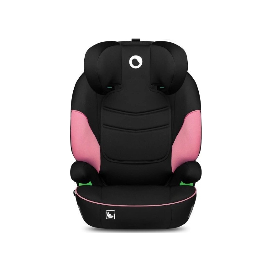 Lionelo - Seggiolino auto LARS i-Size 100-150 cm nero/rosa