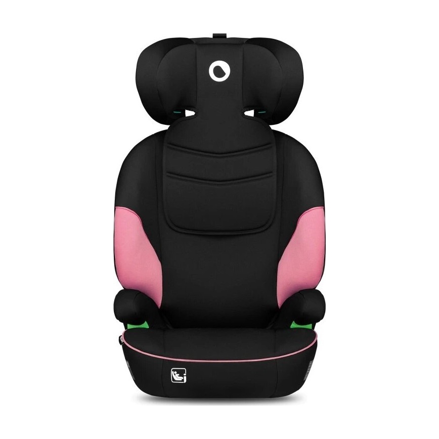 Lionelo - Seggiolino auto LARS i-Size 100-150 cm nero/rosa