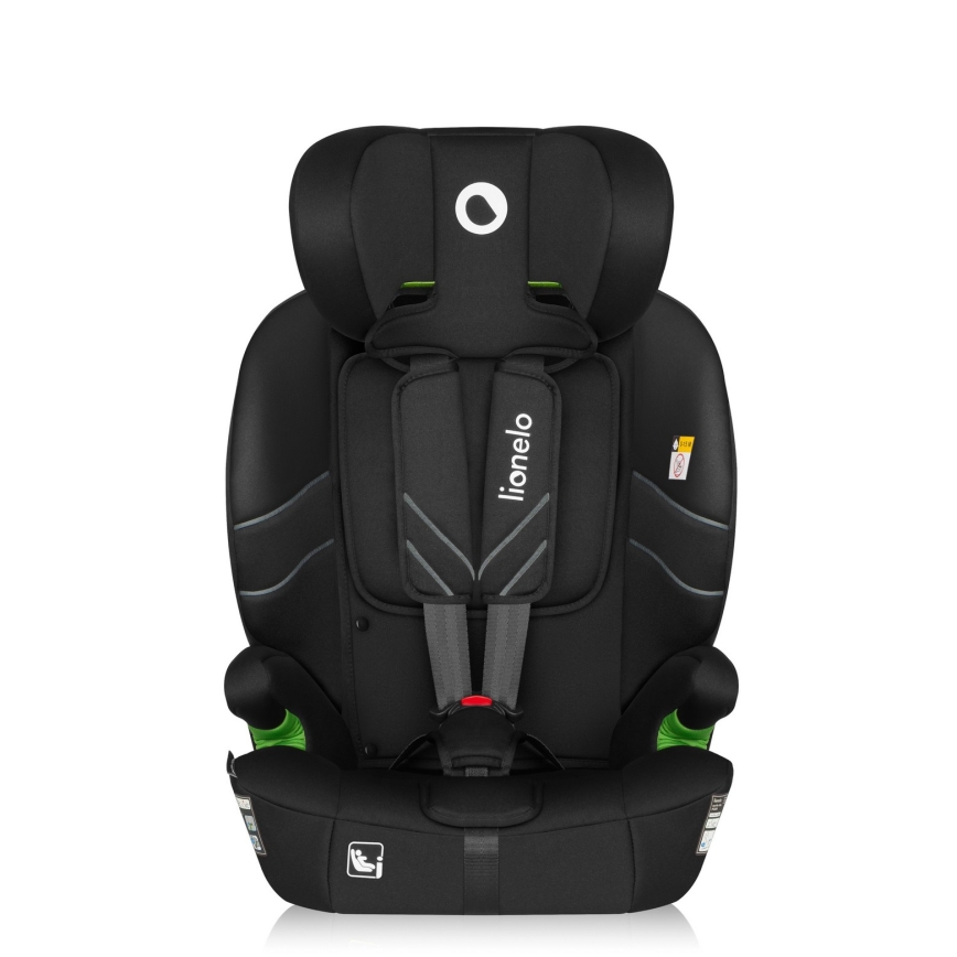 Lionelo - Seggiolino auto LEVI FIX i-Size 76-150 cm Nero Carbonio