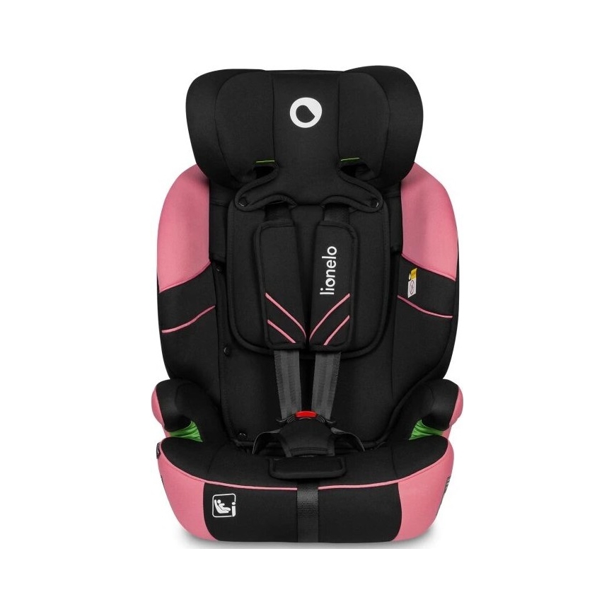 Lionelo - Seggiolino auto LEVI ONE i-Dimensioni 76-150 cm nero/rosa
