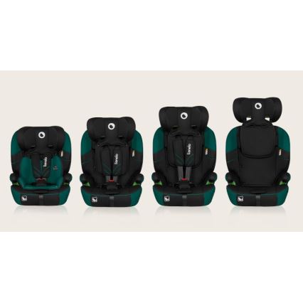 Lionelo - Seggiolino auto LEVI ONE i-Dimensioni 76-150 cm nero/verde