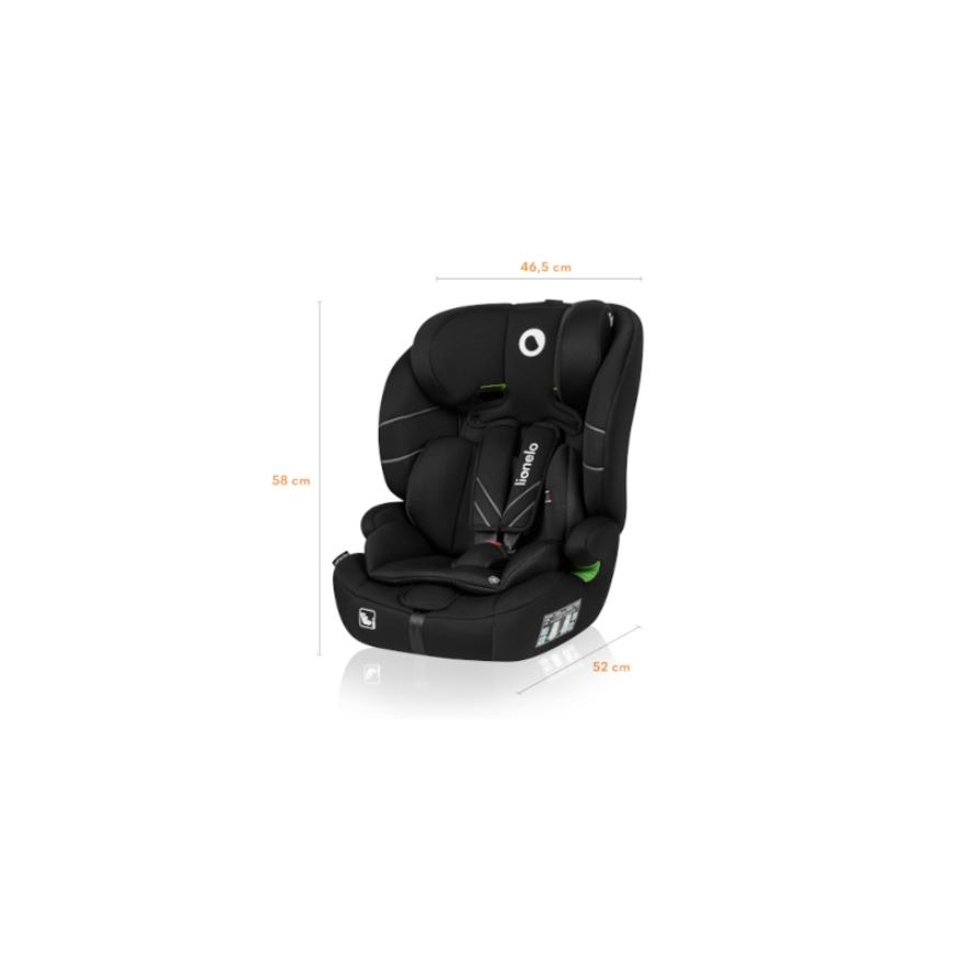 Lionelo - Seggiolino auto LEVI ONE i-Size 76-150 cm nero