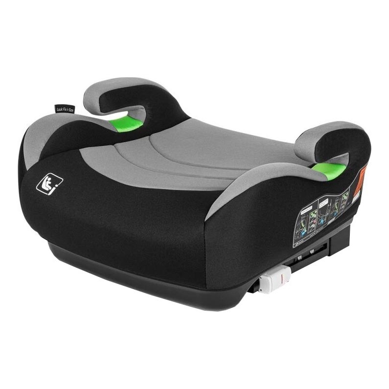 Lionelo - Seggiolino auto LUUK FIX i-Dimensioni 125-150 cm nero/grigio