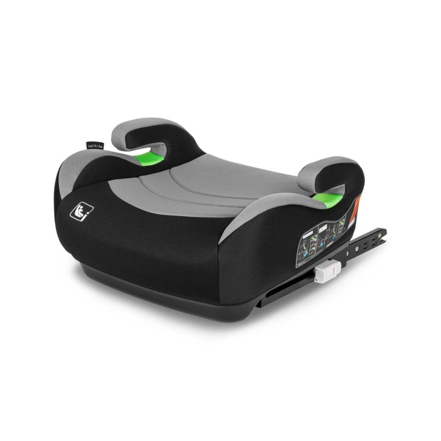 Lionelo - Seggiolino auto LUUK FIX i-Dimensioni 125-150 cm nero/grigio