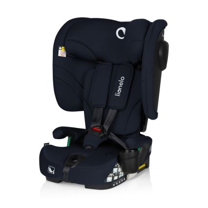 Lionelo - Seggiolino auto pieghevole NELLY i-Size 76-150 cm Blu Navy