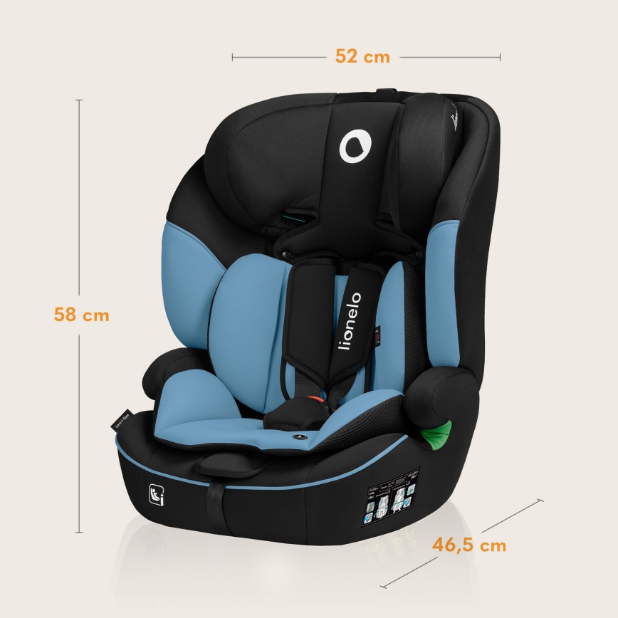 Lionelo - Seggiolino per auto LEVI i-Size 76-150 cm Blu Cobalto