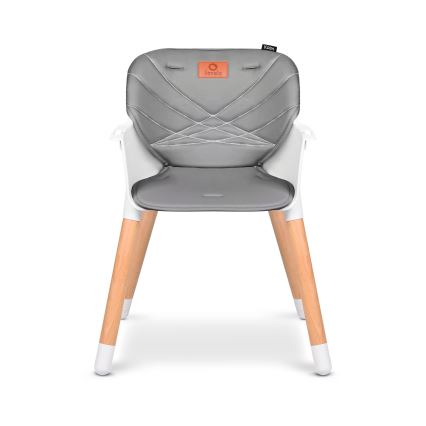 Lionelo - Seggiolone da pappa 2-in-1 KOEN Grey Stone