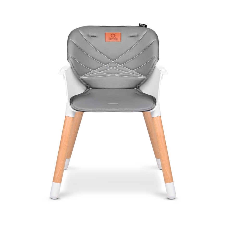 Lionelo - Seggiolone da pappa 2-in-1 KOEN Grey Stone