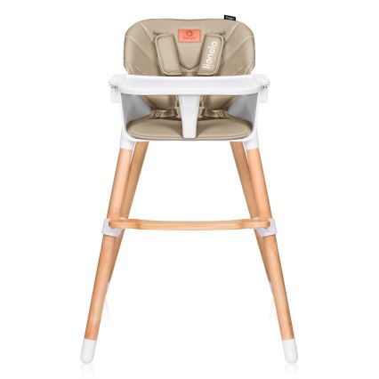 Lionelo - Seggiolone da pranzo 2 in 1 KOEN Beige sabbia