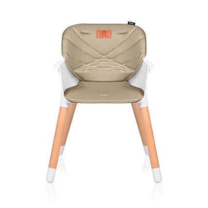 Lionelo - Seggiolone da pranzo 2 in 1 KOEN Beige sabbia