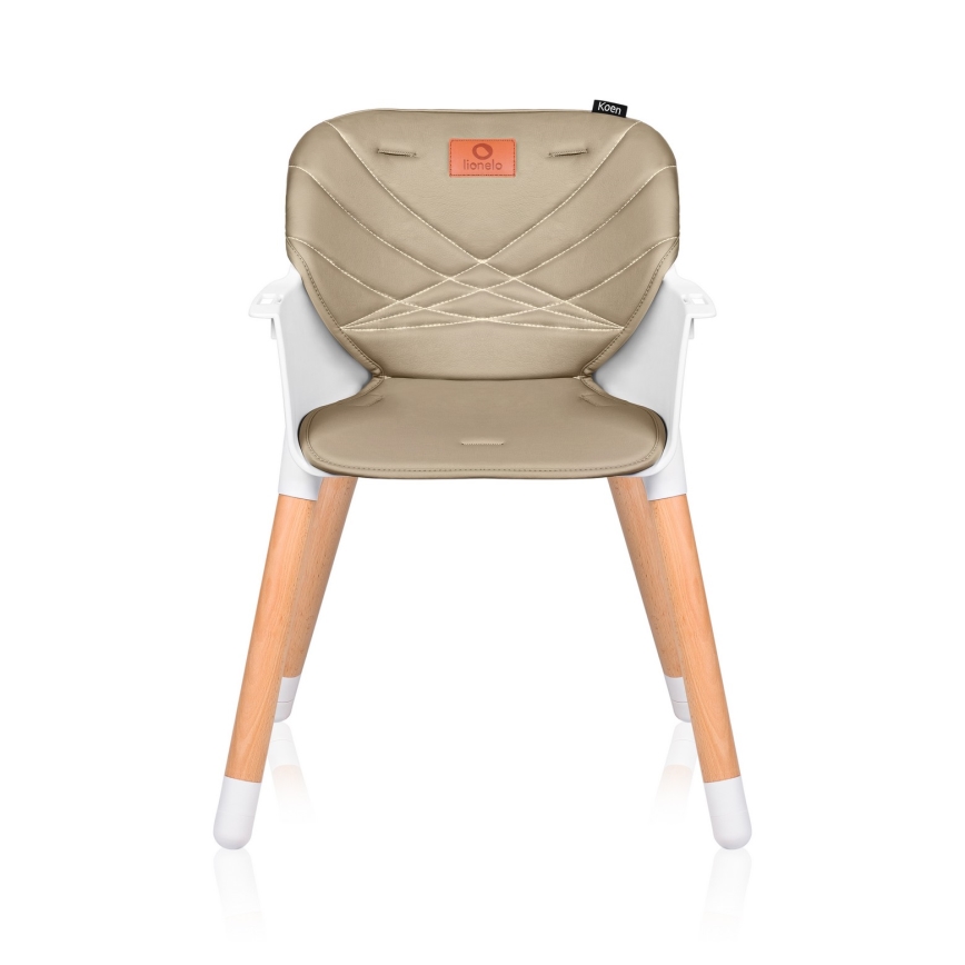 Lionelo - Seggiolone da pranzo 2 in 1 KOEN Beige sabbia