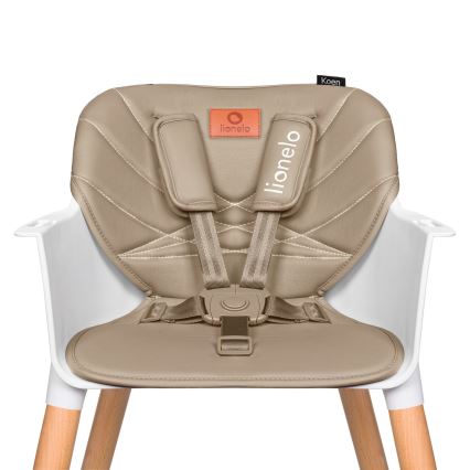 Lionelo - Seggiolone da pranzo 2 in 1 KOEN Beige sabbia
