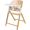 Lionelo - Seggiolone da pranzo per bambini 3 in 1 CELIA Bianco/legno naturale