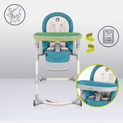 Lionelo - Seggiolone da pranzo per bambini CORA Ocean