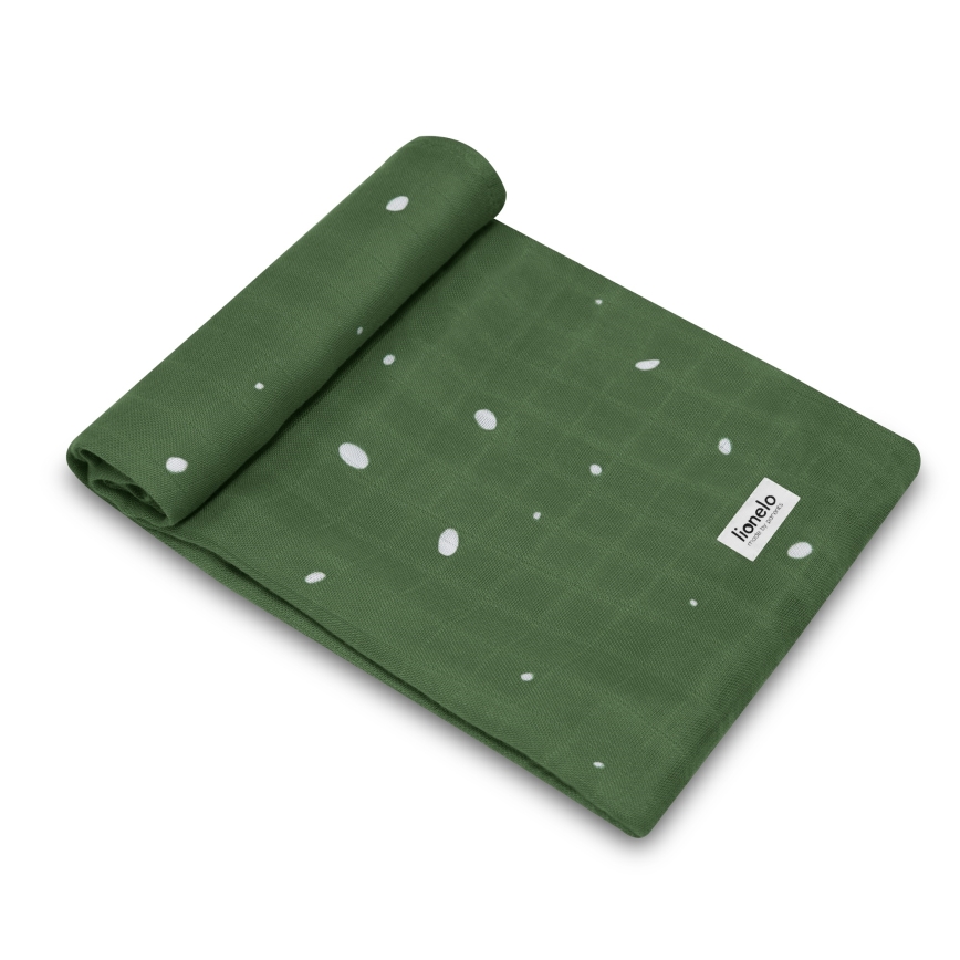 Lionelo - Set da 3 mussole in bambù 70x70 cm Dino