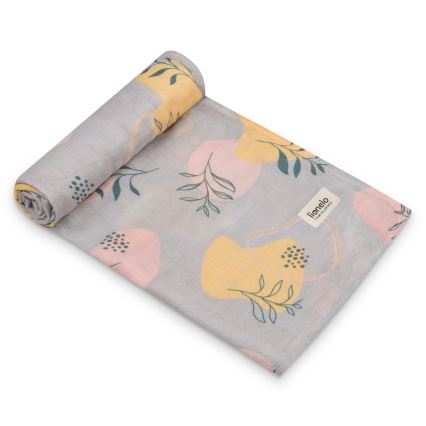 Lionelo - Set da 3 mussole in bambù 70x70 cm Leaf