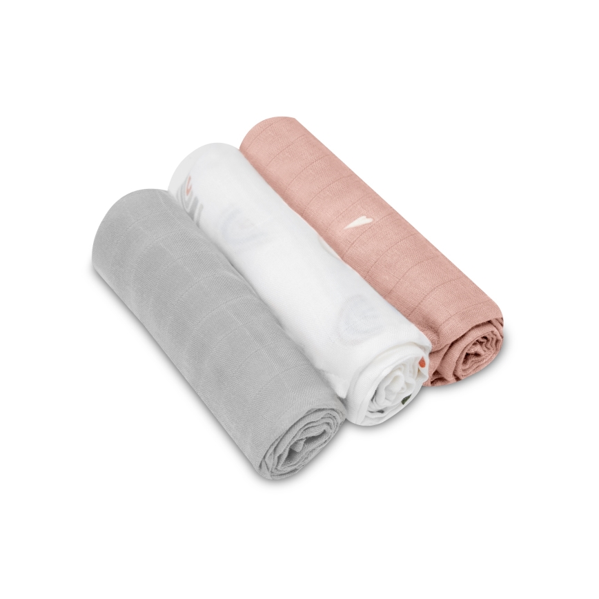 Lionelo - Set da 3 mussole in bambù BAMBOO SET 70x70 cm Rainbow