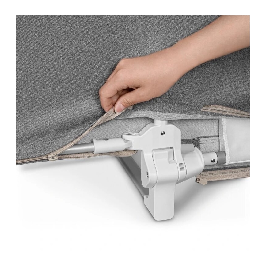 Lionelo - Sicherheitsgitter fürs Bett LORA XL, dunkelgrau