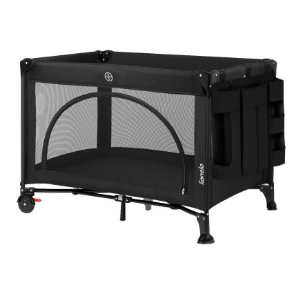 Lionelo - SIDEPOCKET 3-in-1 Organizer für Babybett Schwarz