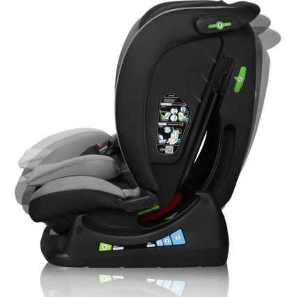 Lionelo - Siège auto AART i-Taille 40-150 cm noir/gris