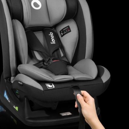 Lionelo - Siège auto AART i-Taille 40-150 cm noir/gris