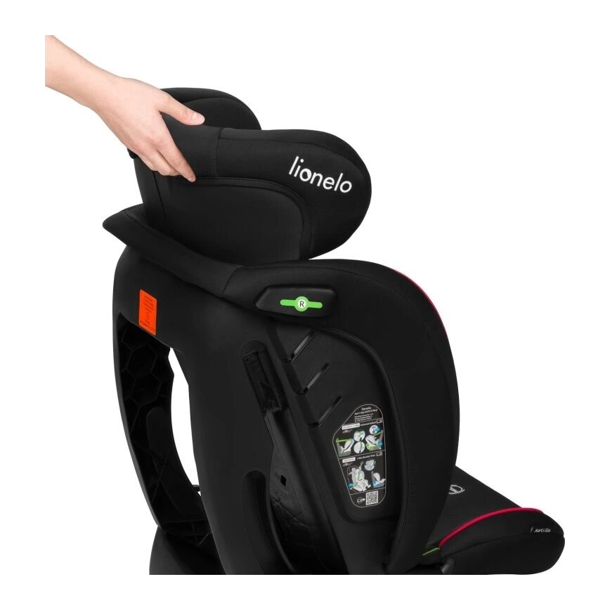 Lionelo - Siège auto AART i-Taille 40-150 cm noir/rouge