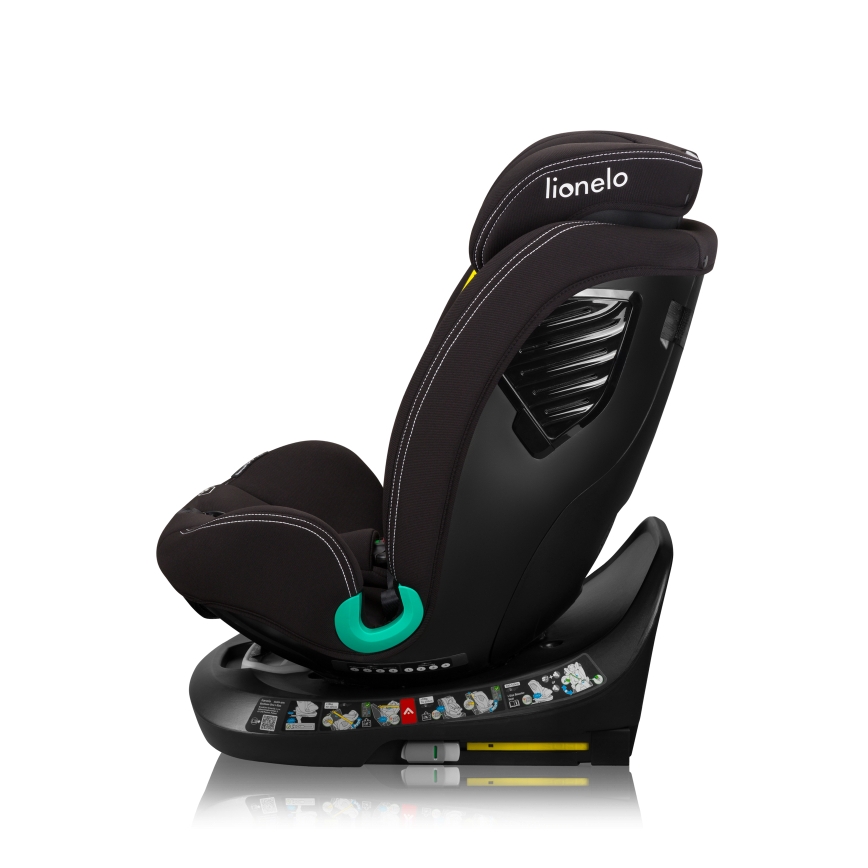 Lionelo - Siège-auto pivotant sur base BASTIAAN ONE i-Size 40-150 cm Noir Carbone