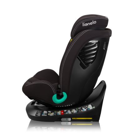 Lionelo - Siège-auto pivotant sur base BASTIAAN ONE i-Size 40-150 cm Noir Carbone
