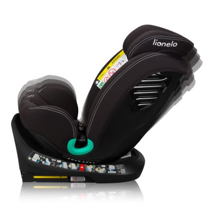 Lionelo - Siège-auto pivotant sur base BASTIAAN ONE i-Size 40-150 cm Noir Carbone