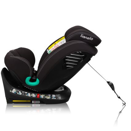 Lionelo - Siège-auto pivotant sur base BASTIAAN ONE i-Size 40-150 cm Noir Carbone