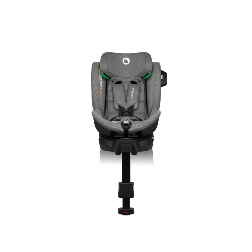 Lionelo - Siège auto avec base pivotante HARMONY i-Size 40-150 cm noir/gris