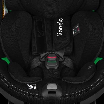 Lionelo - Siège auto avec base pivotante HARMONY i-Taille 40-150 cm noir