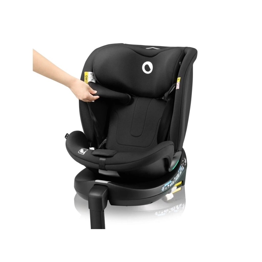 Lionelo - Siège auto avec base pivotante NAVY i- Taille 40-150 cm noir