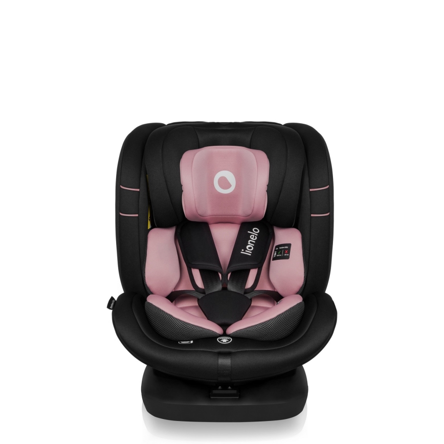 Lionelo - Siège auto BASTIAAN i-Size 40-150 cm avec base pivotante Rose