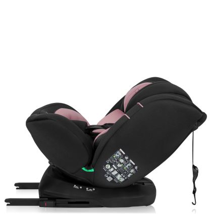 Lionelo - Siège auto BASTIAAN i-Size 40-150 cm avec base pivotante Rose