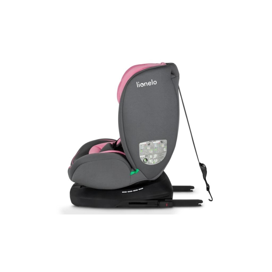Lionelo - Siège auto BASTIAAN i-Size 40-150 cm gris/rose
