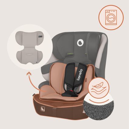Lionelo - Siège auto BILLY i-Size 76-150 cm Beige Latte