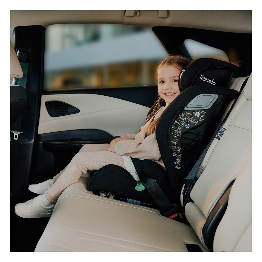 Lionelo - Siège auto IGO i-Size 100-150 cm Noir Carbone