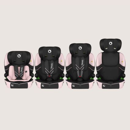Lionelo - Siège auto LEVI FIX i-Size 76-150 cm Rose Bébé