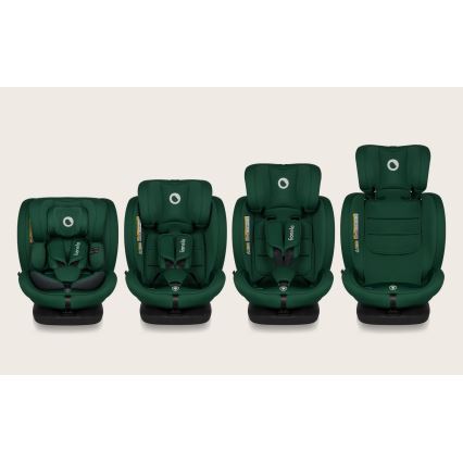 Lionelo - Siège-auto pivotant avec base BASTIAAN i-Size 40-150 cm Vert Forêt