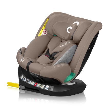 Lionelo - Siège auto pivotant avec base BASTIAAN ONE i-Size 40-150 cm beige sable