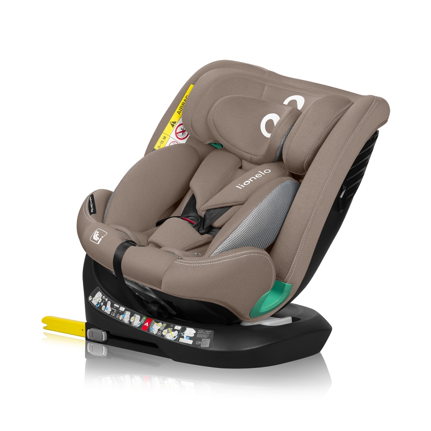 Lionelo - Siège auto pivotant avec base BASTIAAN ONE i-Size 40-150 cm beige sable