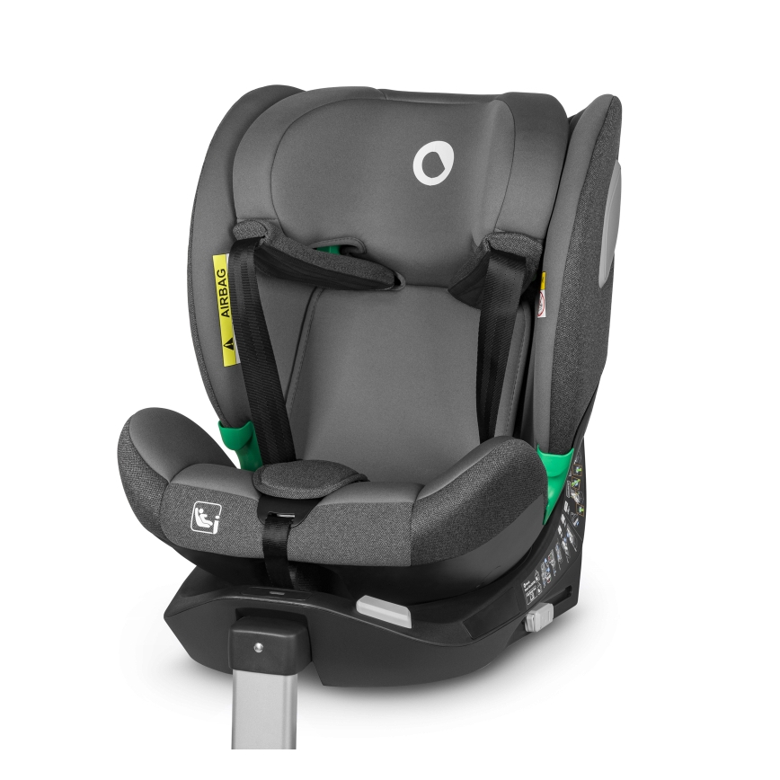 Lionelo - Siège-auto pivotant avec base BRAAM i-Size 40-150 cm Gris pierre