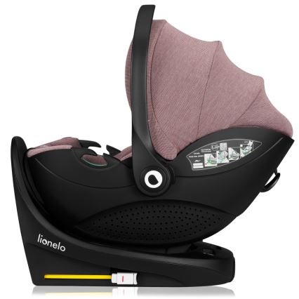 Lionelo - Siège-auto pivotant avec base MOXIE SET i-Size 40-87 cm Rose mauve