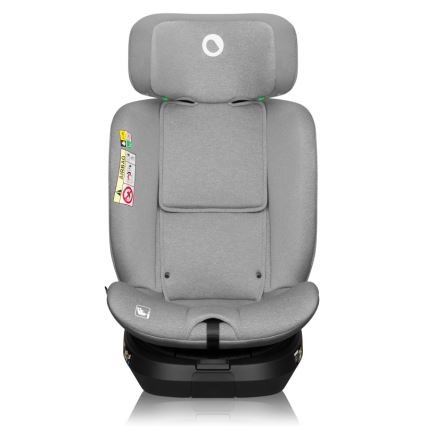 Lionelo - Siège-auto pivotant BRAVE i-Size avec base 40-150 cm Gris Stone