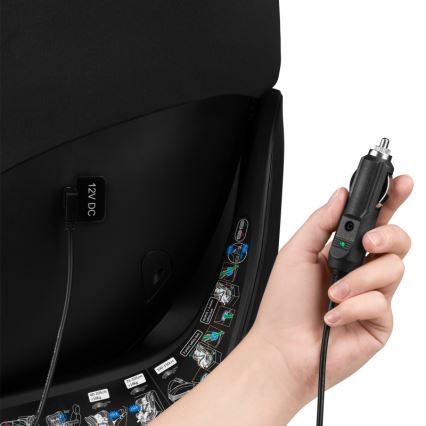 Lionelo - Siège-auto pivotant avec base BRAAM AIR i-Size 40-150 cm Noir Carbone