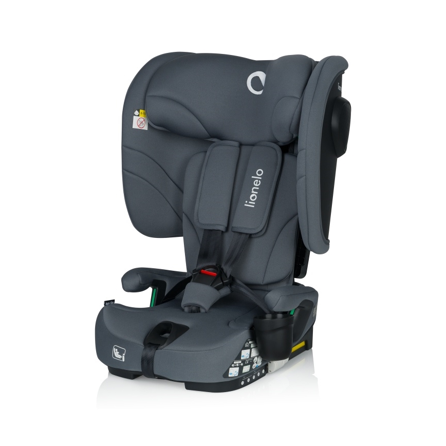 Lionelo - Siège auto pliable NELLY i-Size 76-150 cm Gris Graphite