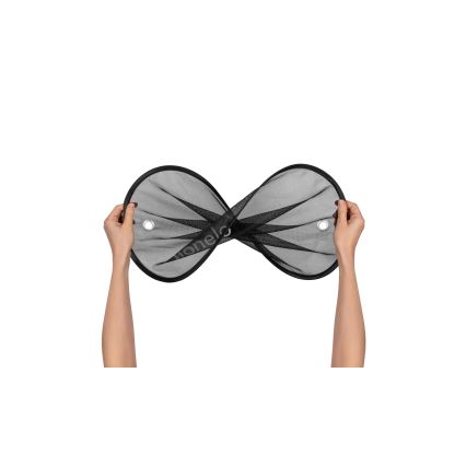 Lionelo - Sonnenschutz mit Saugnapf SUNSHADE, 2 Stück, Schwarz