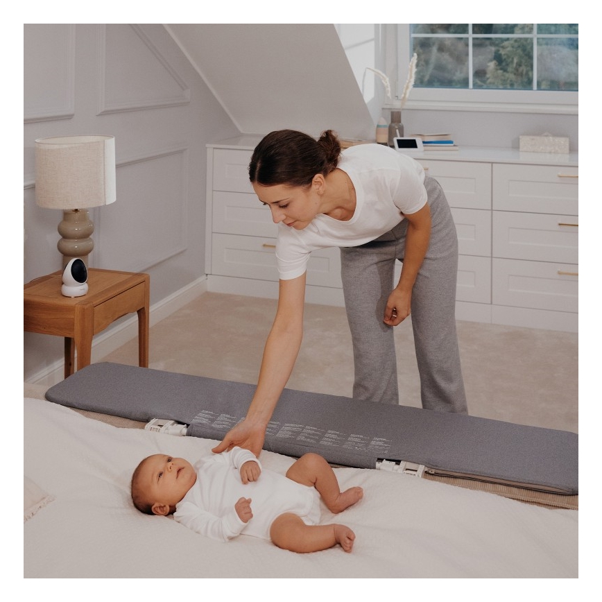 Lionelo - Sponda di sicurezza per letto LORA XL grigio scuro